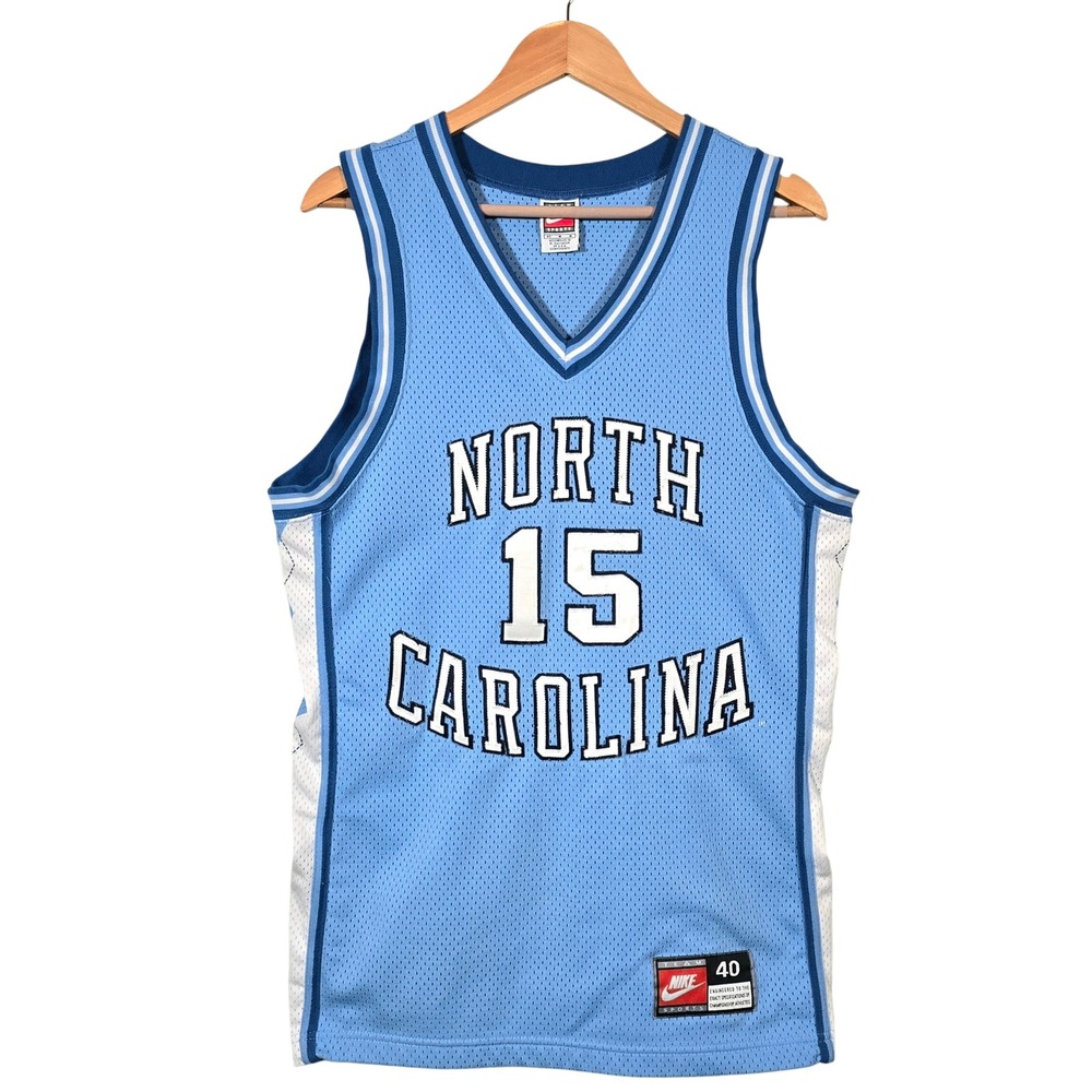 VTG 90's Nike Vince Carter UNC Tar‎ Heels Basketball Jersey #15 Size 40 Stitched
